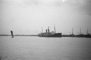 The LOONGANA, a Union SS Co of New Zealand steamer, Huangpu River, Shanghai