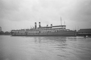 The 'Chang Hsing' (later 'Aprilia') in the Whangpoo River, Shanghai