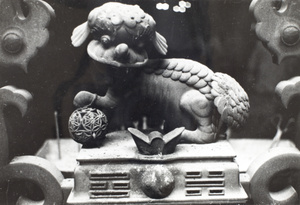 Altar lion, Hong Miao Temple (虹庙 ‘The Rainbow Temple’), Shanghai