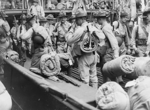 4th Marine Regiment arriving in Shanghai