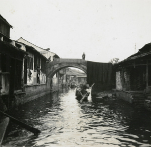 Bridge over city waterway