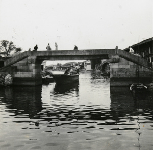 Low stone bridge