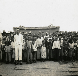 Large group including many children