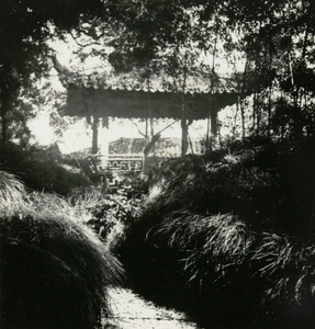 Pavilion beside a stream