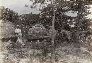 Old tombs, with Captain Barnes