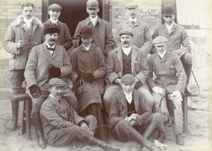 Group dressed for horse riding