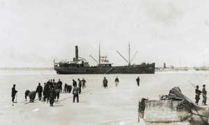 On the frozen harbour, Chefoo