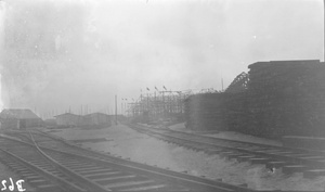 Wangsha terminus (黄沙 Huangsha Station) under construction, Guangzhou