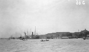 Steamships in Watung, Shanghai