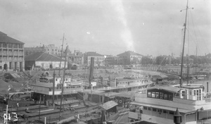 Frontage of China Navigation Company in Hankow