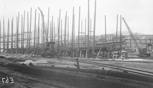 Ship building at T. D. and E. Company, Hong Kong