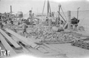 Wharf construction, Kiukiang