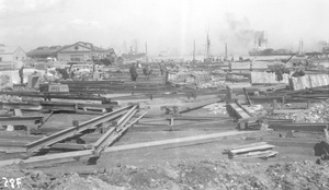 Yokohama Bay, Japan - after Great Kanto earthquake