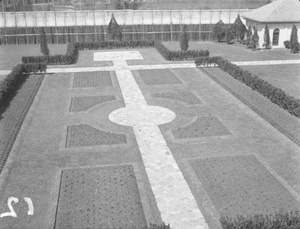 Flower beds at 'Hazelwood', Shanghai