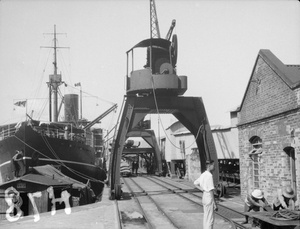 Quayside of Taikoo Sugar Refinery, Hong Kong, 1940