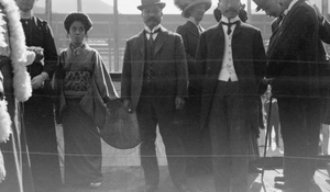 Japanese group at launch of SS Tencho Maru, Hong Kong