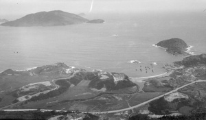 Shek O Country Club and village, viewed from Dragon’s Back, Hong Kong