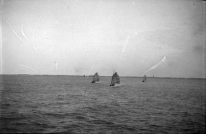 Fishing Junks, photographed from the 'Linan'