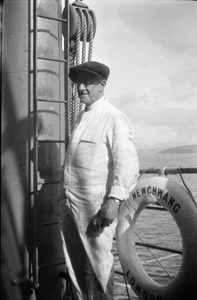 Lennox on the 'Newchwang', Greenock, Scotland, 1922