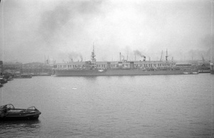 Steamships berthed at Dalny