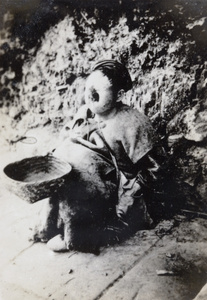 Beggar with basket