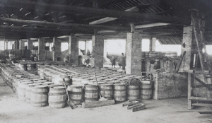 Barrels in washing and packing shed, China Mining & Metal Company Ltd., Gin Drinkers Bay (醉酒灣), Hong Kong