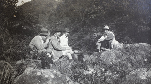 A group of walkers on Lantau Island (大嶼山), Hong Kong