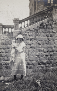Mary Ada Trobridge with David Arthur George Trobridge, Hong Kong