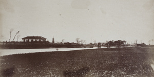 Abraham Bowman's bungalow and a bridge near Longhua pagoda, Shanghai