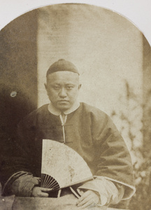 Yimam (a tea man), with a fan, Shanghai