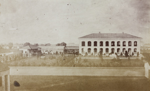 Artwork of William and Elizabeth Vacher's house and garden, Shanghai