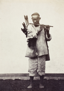 Itinerant flute seller, Shanghai