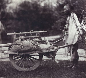 A man with a wheelbarrow, Shanghai