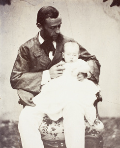 R.O. Major with his first child, Shanghai