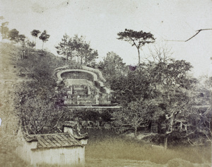 A mandarin's 'horseshoe' grave, near Fuzhou