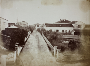 Road between Trinity Church and the Commercial Bank, viewed from Sin-tai-ping, Shanghai