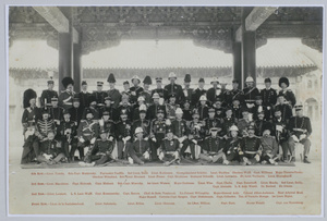 Officers, International Legation Guard, at the British Legation, Peking