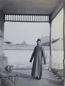 A man wearing a Chinese robe, Peking