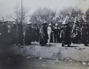 Dignitaries attending the celebration at the British Legation for the coronation of King George V, Peking