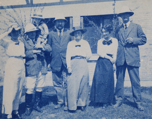 Group in a garden