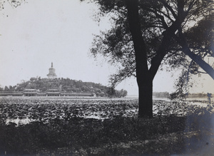 The Hall of Gentle Ripples (Yilantang) and the White Dagoba, Peking