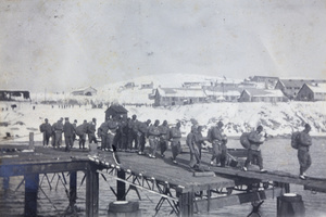 Chinese Labour Corps embarking, Weihaiwei