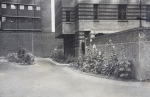 Flower beds made by prisoners at SM Gaol, Ward Road, Shanghai