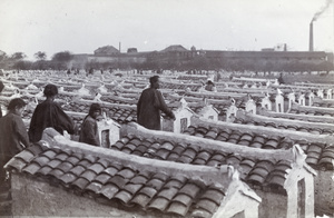 Visiting a cemetery, Shanghai