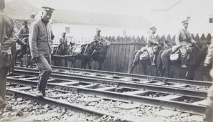 Qing army artillery and soldiers, Xinhai Revolution, Wuhan