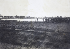 Revolutionary troops in a field