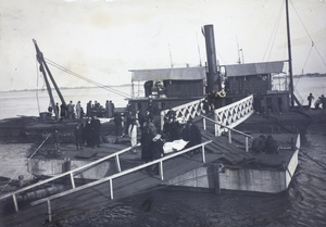 Evacuation of the wounded and a Red Cross launch