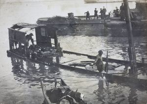 Dead Republican soldiers in boats by the British Concession, Hankow