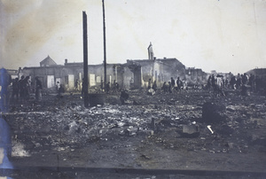 Ruins and rubble of Hankow after the fire