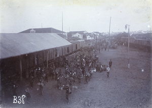 Republican army soldiers at Hankow Railway Station